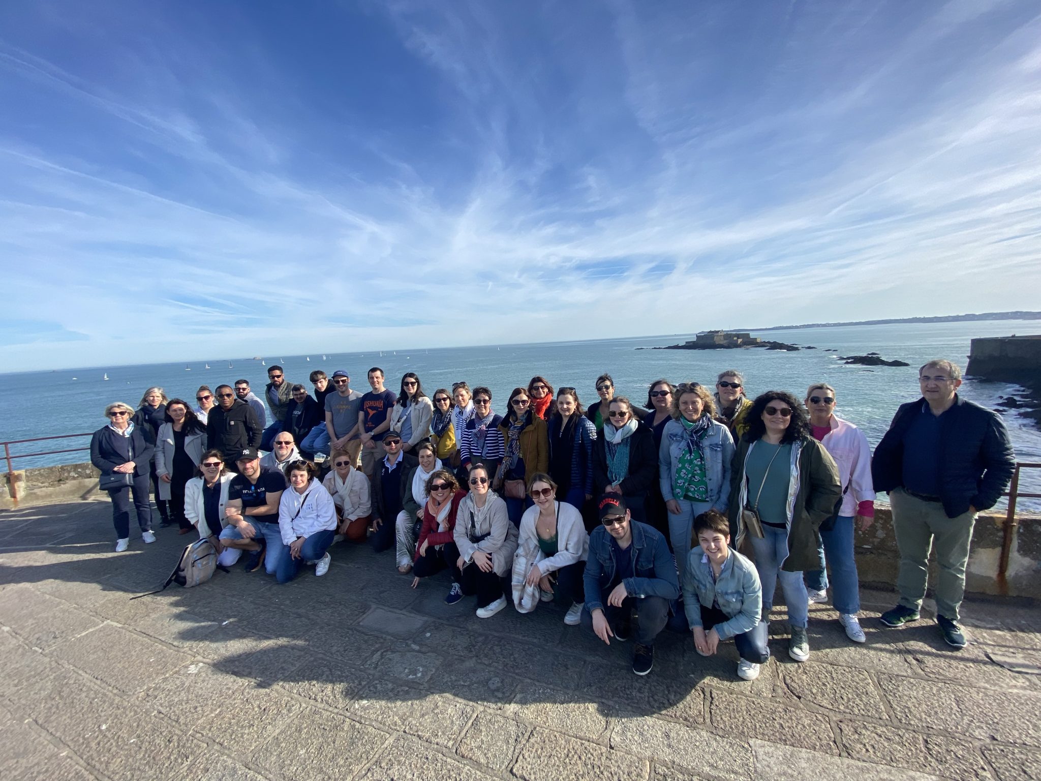 Photo de cohésion pendant le teambuilding